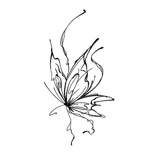 Elegant Butterfly 2 temporary tattoo design 2 | EmotiInk