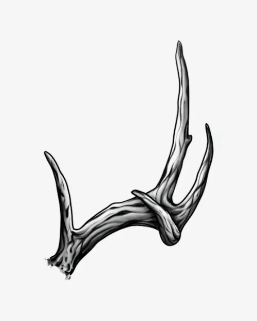 Antlered Majesty II - Semi-Permanent Tattoos