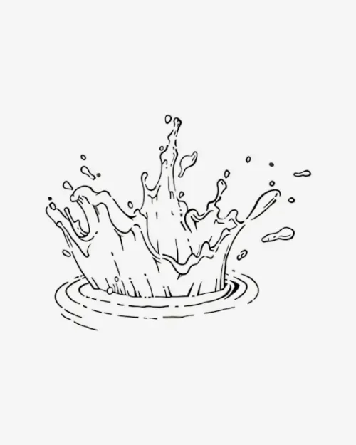 Aqueous Crown - Semi-Permanent Tattoos