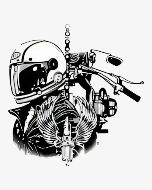 Biker-Emblem-Semi-Permanent-Tattoos Biker Emblem - Semi-Permanent Tattoos