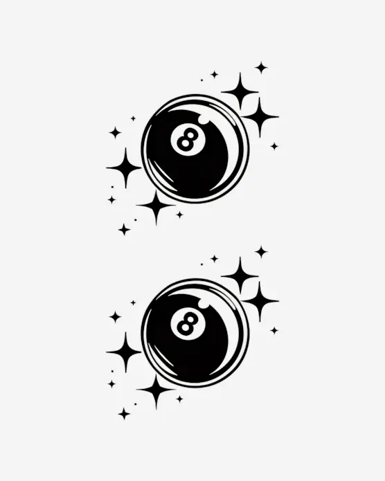 Cosmic-Eight-Ball-Semi-Permanent-Tattoos Cosmic Eight Ball - Semi-Permanent Tattoos