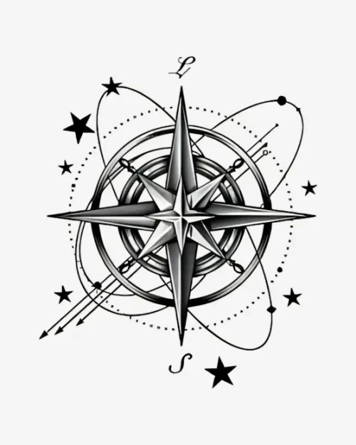 Cosmic Navigation - Semi-Permanent Tattoos