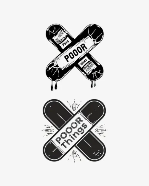 Crossed Skateboards - Semi-Permanent Tattoos