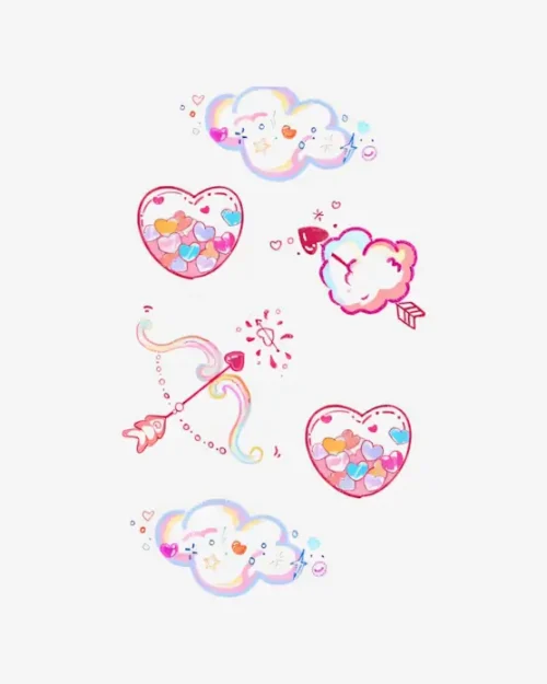 Cupid's Whimsy - Temporary Tattoos