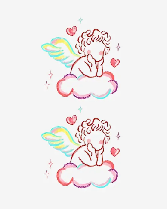 Dreamy-Cupid-Temporary-Tattoos Dreamy Cupid - Temporary Tattoos