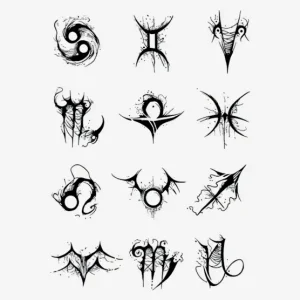Ethereal Zodiac Semi Permanent Tattoos | EmotiInk