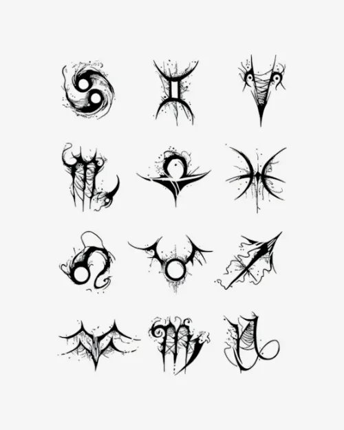 Ethereal Zodiac - Semi-Permanent Tattoos