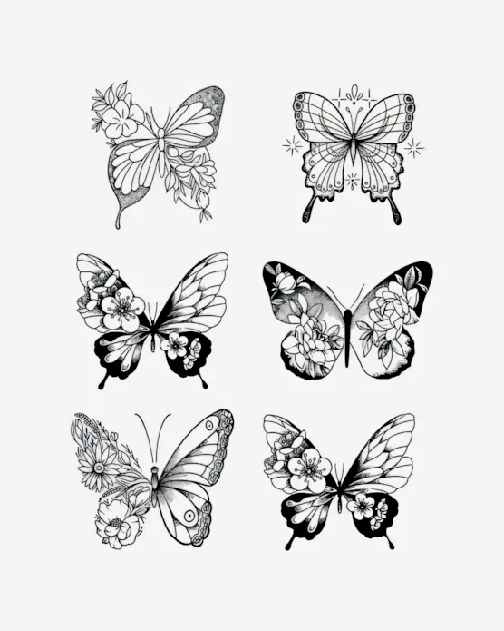 Floral-Metamorphosis-Semi-Permanent-Tattoos Floral Metamorphosis - Semi-Permanent Tattoos