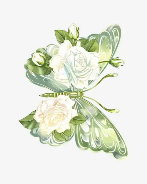 Floral-Winged-Sprite-Temporary-Tattoos Floral Winged Sprite - Temporary Tattoos