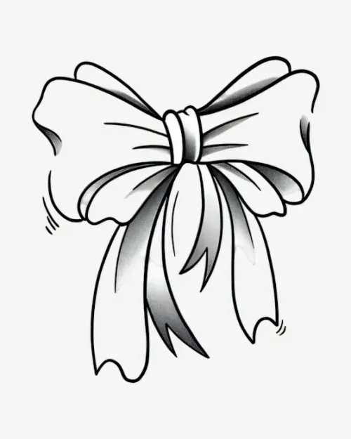 Gentle Bow - Semi-Permanent Tattoos