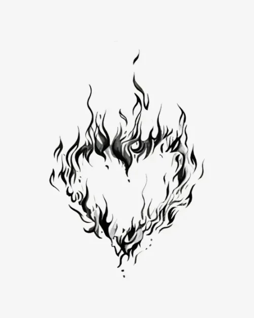 Heart of Embers - Semi-Permanent Tattoos