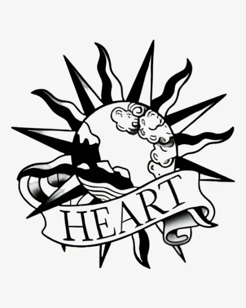 Heartbound-Compass-Semi-Permanent-Tattoos Heartbound Compass - Semi-Permanent Tattoos