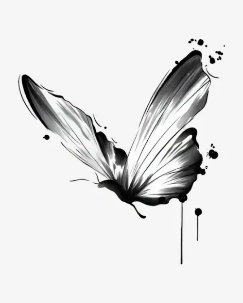 Ink Drop Butterfly - Semi-Permanent Tattoos