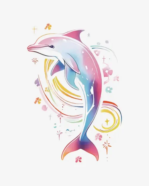 Iridescent-Dolphin-Dreams-Temporary-Tattoos Iridescent Dolphin Dreams - Temporary Tattoos