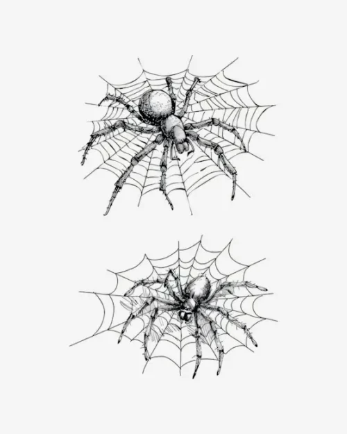 Looming Arachnid Presence - Semi-Permanent Tattoos