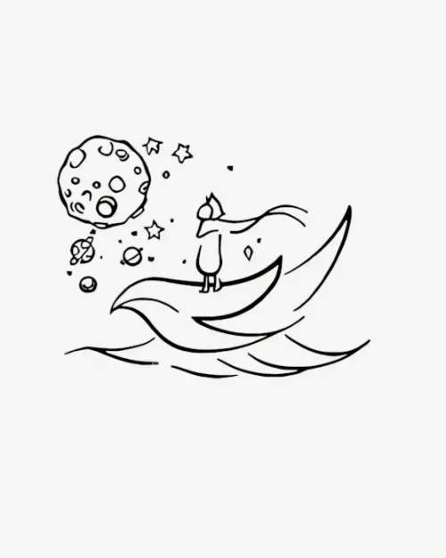 Lunar Sail - Semi-Permanent Tattoos