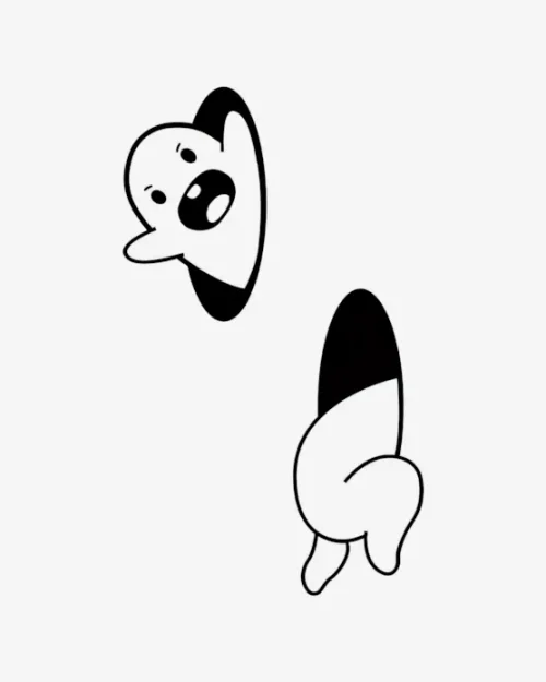 Peeking Spook - Semi-Permanent Tattoos