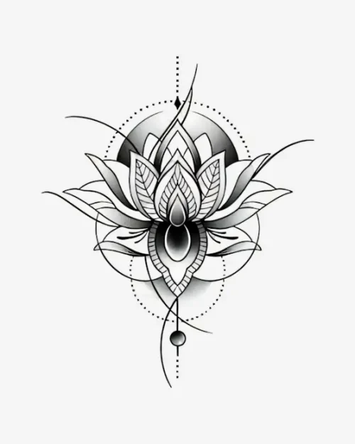 Sacred Geometry Bloom - Semi-Permanent Tattoos