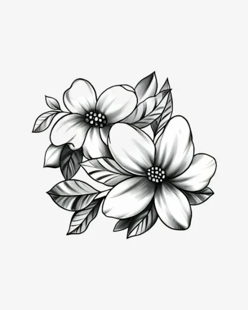Serene-Blossom-Pair-Semi-Permanent-Tattoos Serene Blossom Pair - Semi-Permanent Tattoos