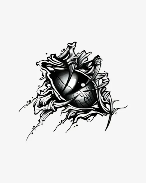 Shattered-Heart-Semi-Permanent-Tattoos Shattered Heart - Semi-Permanent Tattoos