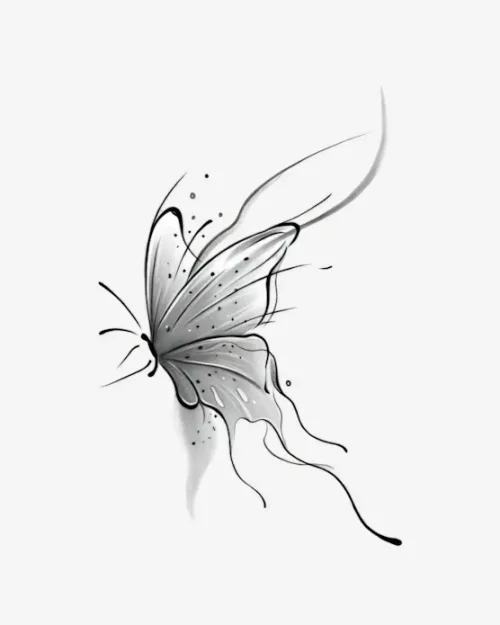 Shimmering Wing - Semi-Permanent Tattoos