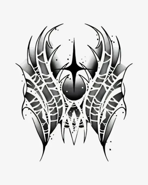 Star-Winged-Shadow-Semi-Permanent-Tattoos Star-Winged Shadow - Semi-Permanent Tattoos