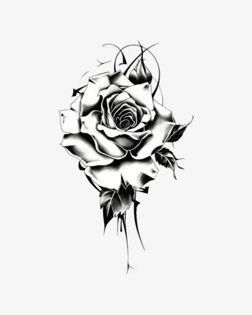 Thorned Beauty - Semi-Permanent Tattoos