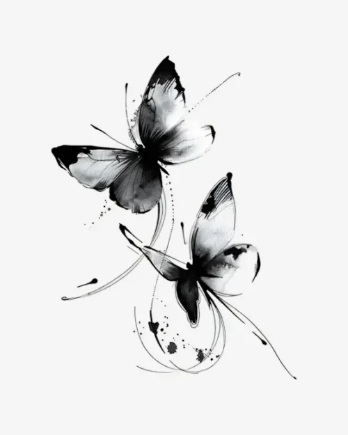 Twin Flight Ballet - Semi-Permanent Tattoos