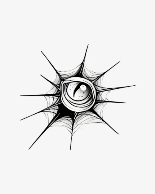 Webbed Eye - Semi-Permanent Tattoos