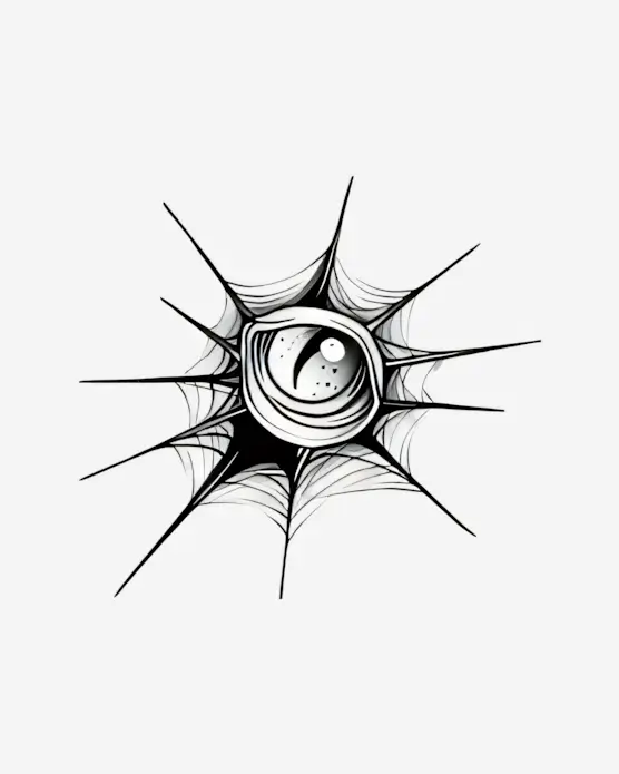 Webbed-Eye-Semi-Permanent-Tattoos Webbed Eye - Semi-Permanent Tattoos